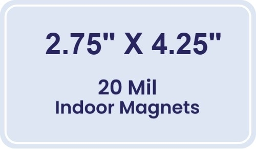 Magnet - 2.75x4.25 Round Corners - 20 mil