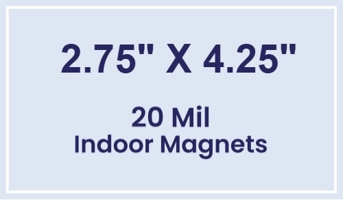 Magnet - 2.75x4.25 Square Corner - 20 Mil