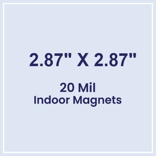 Magnets - 2.875x2.875 Square Corners - 20 Mil - 4 Color Process