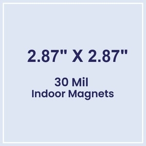 Magnet - 2.875x2.875 Square Corners - 30 Mil
