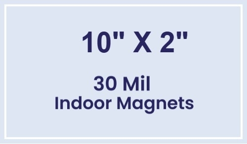 Magnet - 2x10 Square Corners - 30 Mil