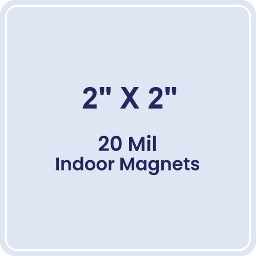 Magnet - 2x2 Round Corners - 20 Mil