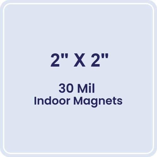 Magnet - 2x2 Round Corners - 30 Mil