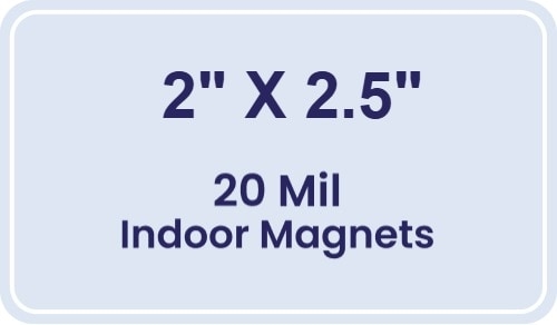 Magnet - 2x2.5 Round Corners - 20 mil