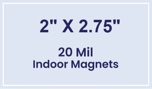 Magnets - 2x2.75 Square Corners - 20 mil - 4 Color Process