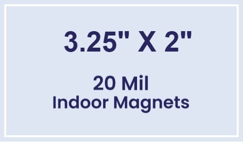 Magnets - 2x3.25 Square Corners - 20 mil - 4 Color Process