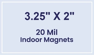 Magnets - 2x3.25 Square Corners - 20 mil - 4 Color Process