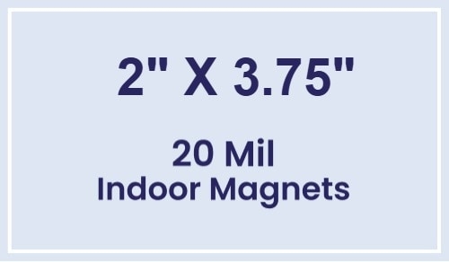 Magnets - 2x3.75 Square Corners - 20 Mil - 4 Color Process