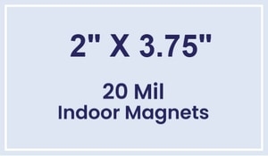 Magnets - 2x3.75 Square Corners - 20 Mil - 4 Color Process