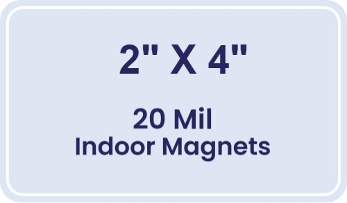 Magnet - 2x4 Round Corners - 20 Mil