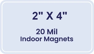 Magnet - 2x4 Round Corners - 20 Mil