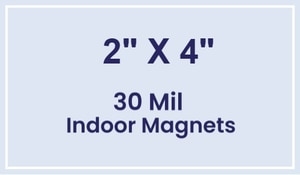 Magnet - 2x4 Square Corners - 30 Mil