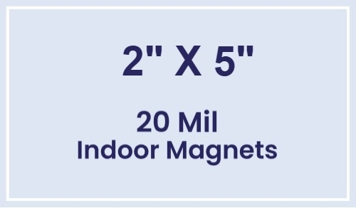 Magnets - 2x5 Square Corners - 20 Mil - 4 Color Process