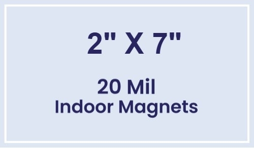 Magnets - 2x7 Square Corner - 20 Mil - 4 Color Process