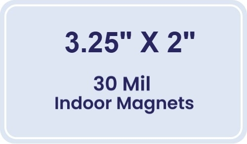 Magnet - 3.25x2 Round Corners - 30 Mil