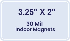 Magnet - 3.25x2 Round Corners - 30 Mil