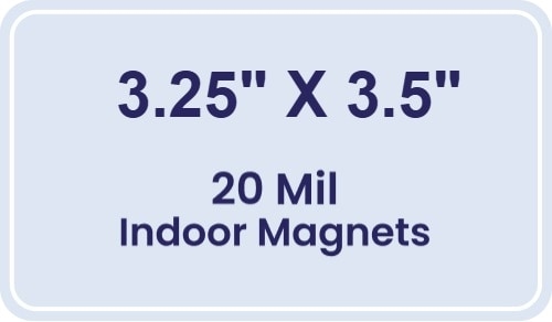 Magnet - 3.25x3.5 Round Corners - 20 Mil