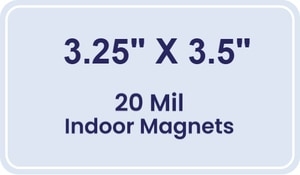 Magnet - 3.25x3.5 Round Corners - 20 Mil