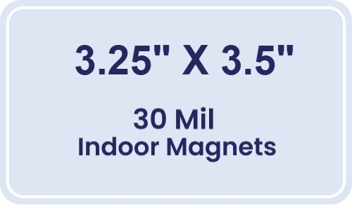 Magnet - 3.25x3.5 Round Corners - 30 Mil
