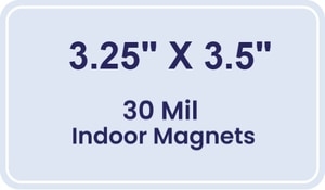 Magnet - 3.25x3.5 Round Corners - 30 Mil