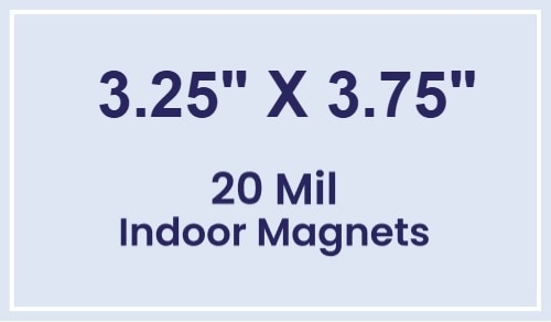 Magnet - 3.25x3.75 Square Corners - 20 mil