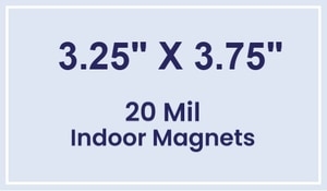 Magnet - 3.25x3.75 Square Corners - 20 mil