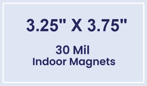Magnet - 3.25x3.75 Square Corners - 30 Mil