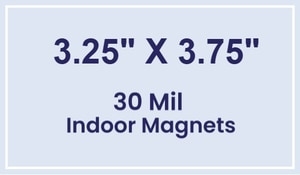Magnet - 3.25x3.75 Square Corners - 30 Mil