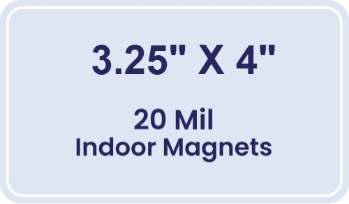 Magnet - 3.25x4 Round Corners - 20 Mil