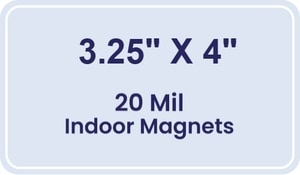 Magnet - 3.25x4 Round Corners - 20 Mil