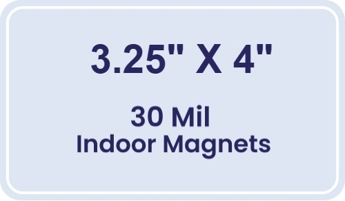 Magnet - 3.25x4 Round Corners - 30 Mil
