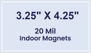 Magnet - 3.25x4.25 Square Corners - 20 Mil