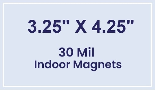 Magnet - 3.25x4.25 Square Corners - 30 Mil