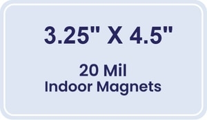 Magnet - 3.25x4.5 Round Corners - 20 Mil