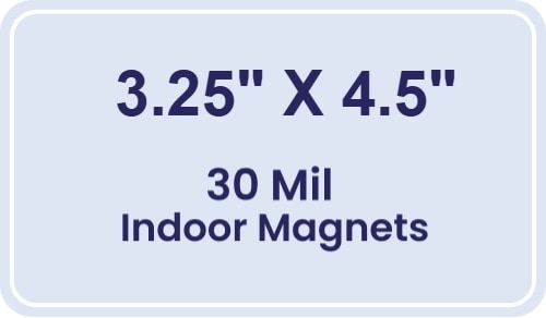 Magnet - 3.25x4.5 Round Corners - 30 Mil