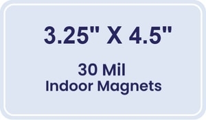 Magnet - 3.25x4.5 Round Corners - 30 Mil