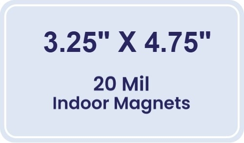 Magnet - 3.25x4.75 Round Corners - 20 Mil