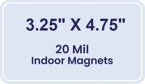 Magnet - 3.25x4.75 Round Corners - 20 Mil