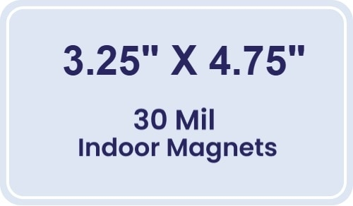 Magnet - 3.25x4.75 Round Corners - 30 Mil