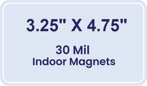 Magnet - 3.25x4.75 Round Corners - 30 Mil