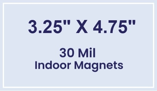 Magnet - 3.25x4.75 Square Corners - 30 Mil