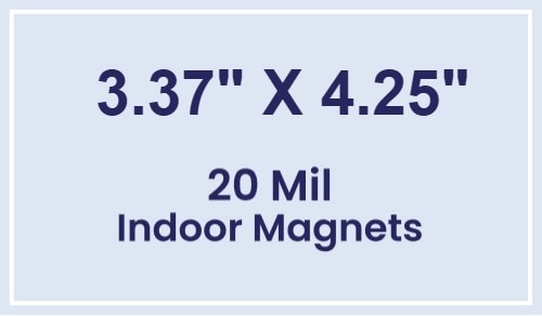 Magnets - 3.375x4.25 Square Corners - 20 mil - 4 Color Process