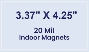 Magnets - 3.375x4.25 Square Corners - 20 mil - 4 Color Process