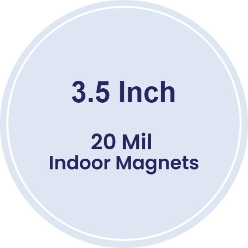 Magnet - 3.5" Diameter Circle - 20 Mil