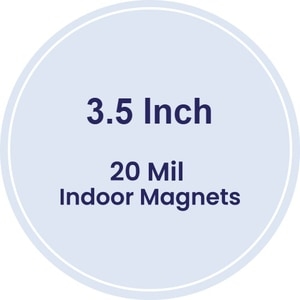 Magnet - 3.5" Diameter Circle - 20 Mil