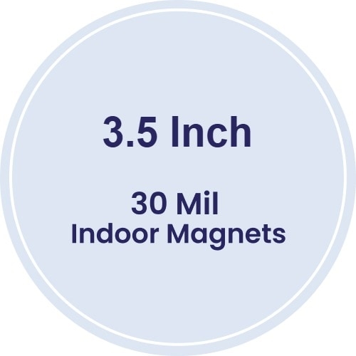 Magnet - 3.5" Diameter Circle - 30 Mil