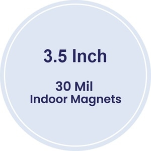 Magnet - 3.5" Diameter Circle - 30 Mil