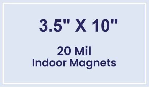 Magnet - 3.5x10 Square Corners - 20 mil