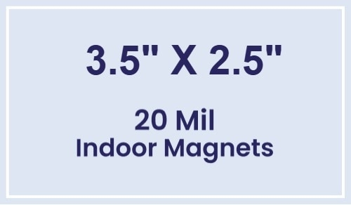 Magnet - 3.5x2.5 Square Corners - 20 Mil