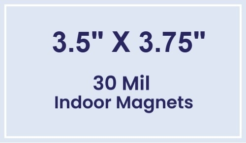 Magnet - 3.5x3.75 Square Corners - 30 Mil